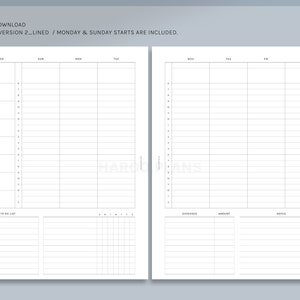 WO2P Schedule | HP Classic Printable Happy Planner Inserts | Weekly ...