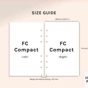 Expense Tracker | FC Compact Size Printable Planner Inserts | Spending ...
