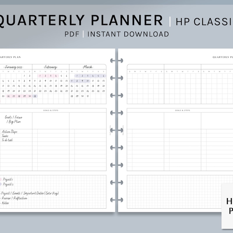 Quarterly Tasks Printable - Etsy
