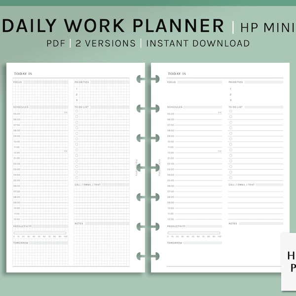 Mini Today s Plan Printable Etsy Mini Today s Plan Printable Etsy