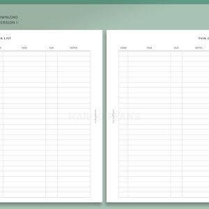 Task List | HP Mini Printable Happy Planner Inserts | to Do List ...