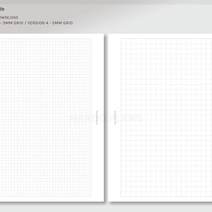 Basic Notes Paper Set | Personal Wide | Printable Planner Inserts | PW ...