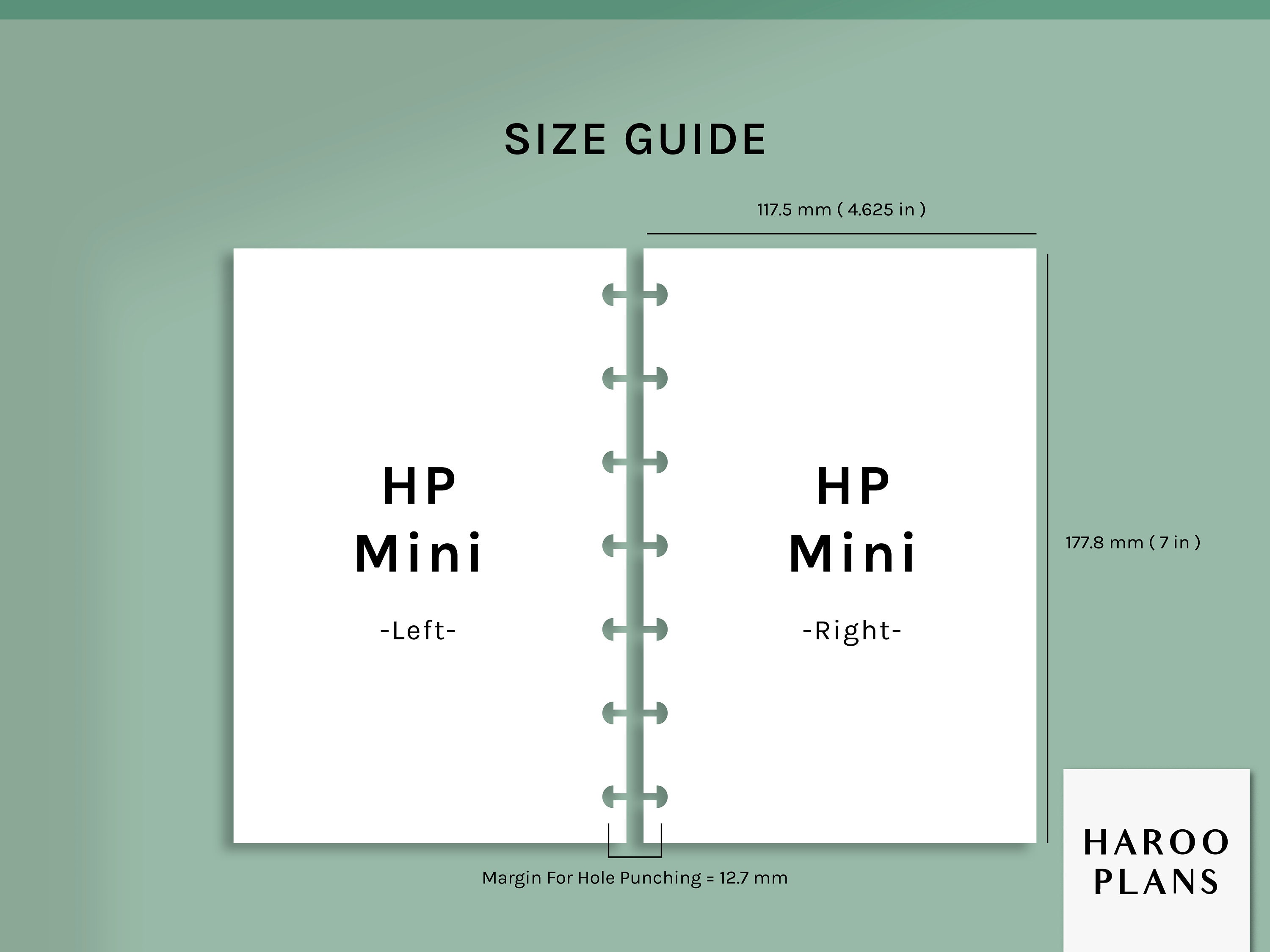 Undated Weekly | HP Mini Printable Happy Planner Inserts | WO2P ...
