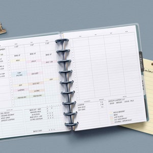 WO2P Schedule | HP Classic Printable Happy Planner Inserts | Weekly ...