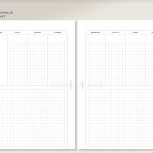 Weekly | A5 Printable Planner Inserts | Undated WO2P Agenda Template ...