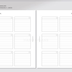 Inbox | A6 Printable Planner Inserts | Blank Box to Do List Template ...