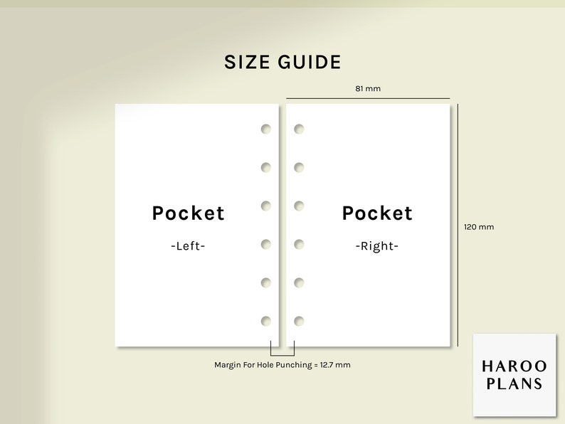 Checklist Sheet Pocket Size Printable Planner Inserts - Etsy
