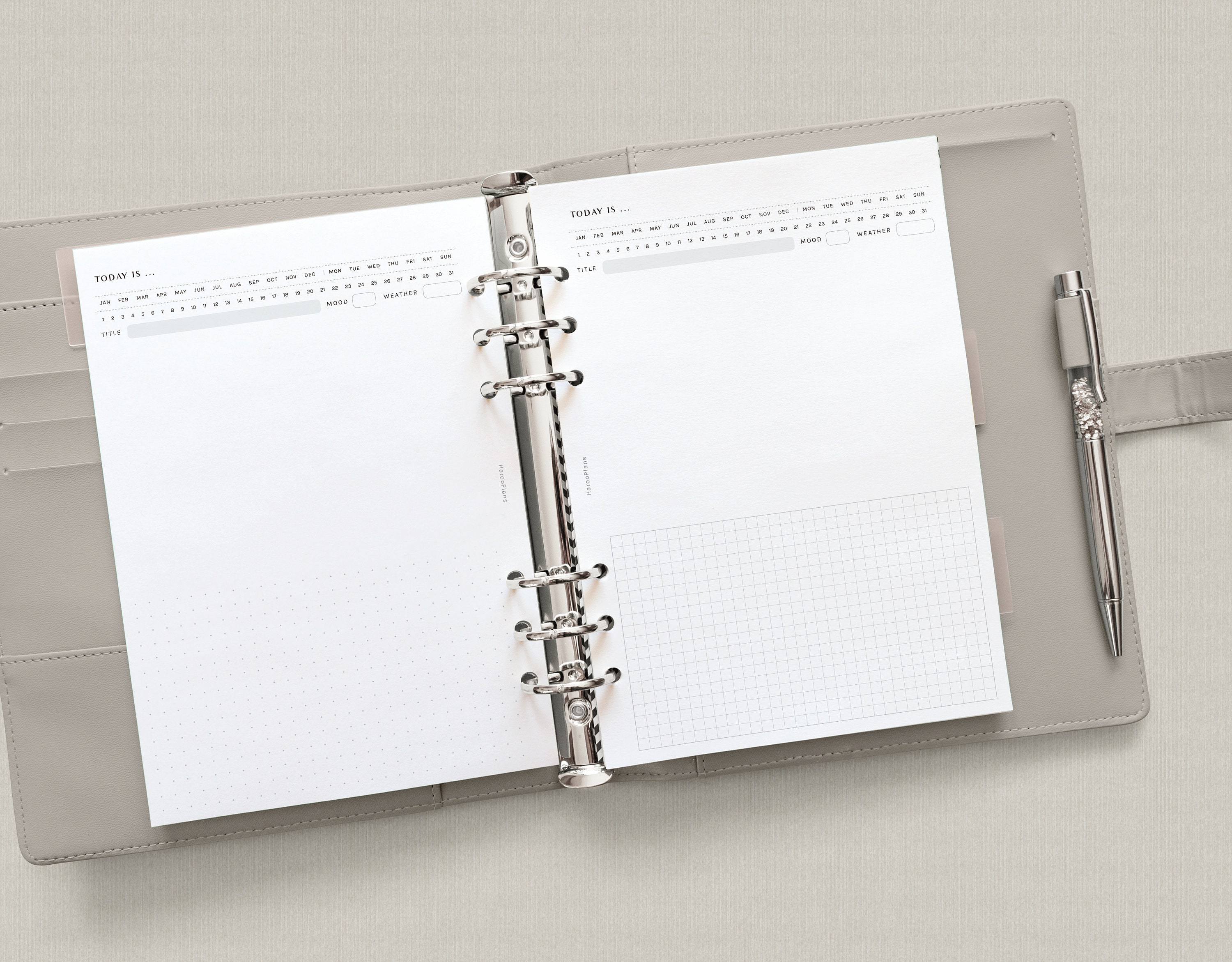 Daily Diary A5 Printable Planner Inserts Blank Notepad | Etsy