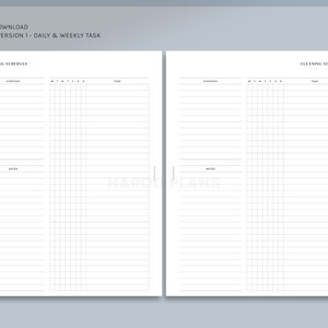 Cleaning Schedule | HP Classic Printable Happy Planner Inserts ...