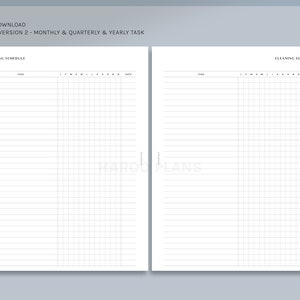 Cleaning Schedule | HP Classic Printable Happy Planner Inserts ...