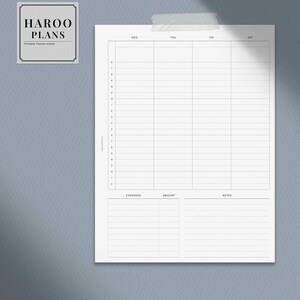 WO2P Schedule | HP Classic Printable Happy Planner Inserts | Weekly ...