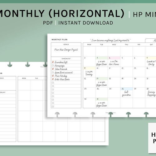 MINI HAPPY PLANNER Inserts Printable Inbox Tracker Etsy