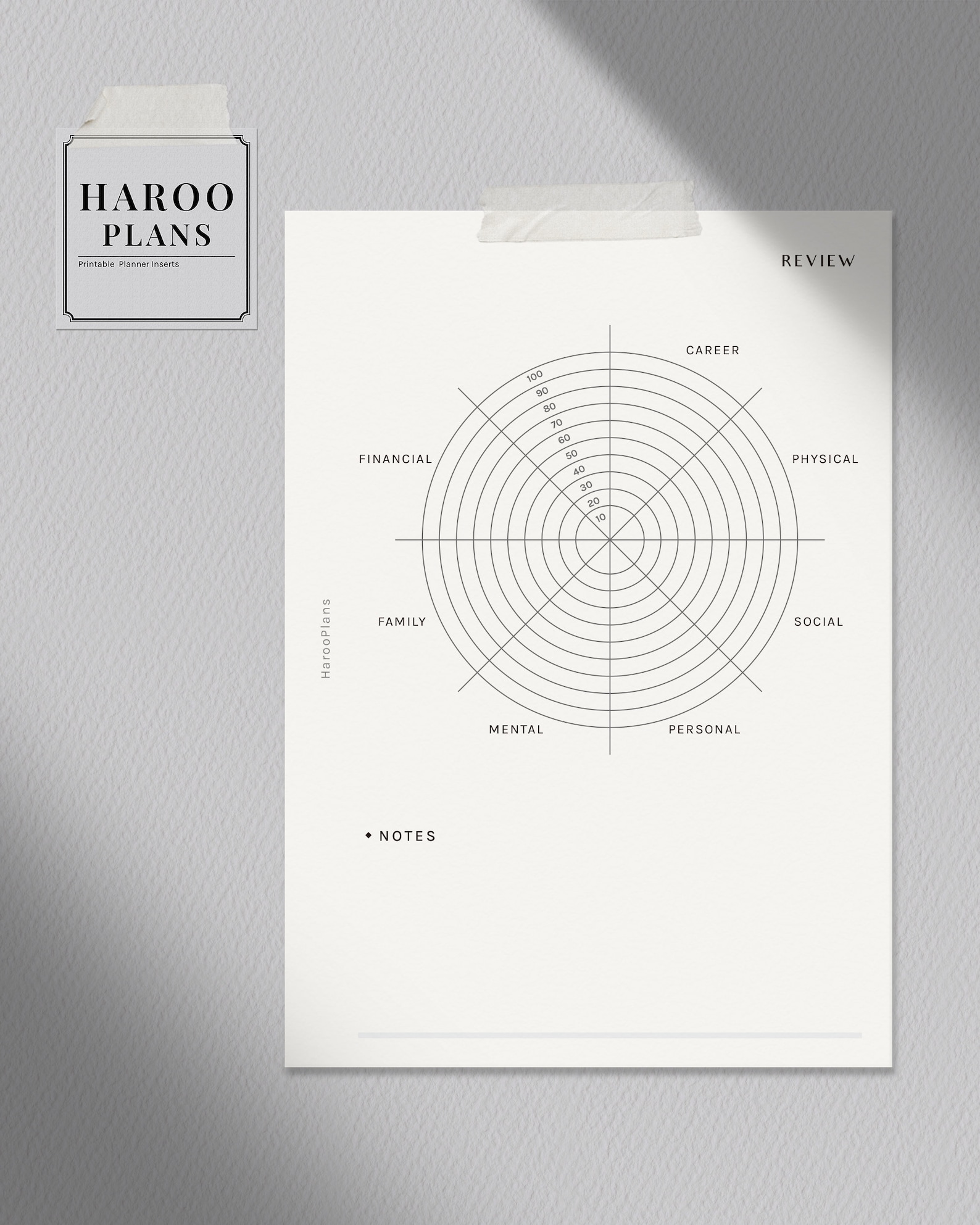 Goal Planner Printable Inserts | A6 Ring | Life Goal Setting Journal ...