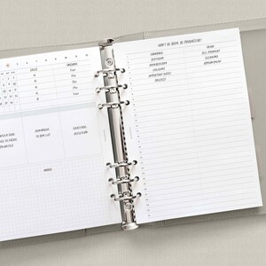 Month at a Glance | A5 Printable Planner Inserts | Undated MO2P ...