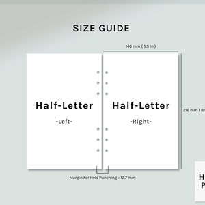 Daily Routine | Half-letter Ring Printable Planner Inserts | Morning ...
