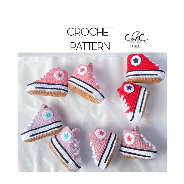 Baby converse crochet sneaker’s pattern