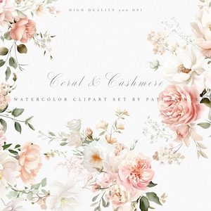 Aquarel bruiloft bloem clipart-rozen clipart-aquarel pioen clipart-Scrapbook beelden-bruiloft clipart-zacht roze bloem clipart