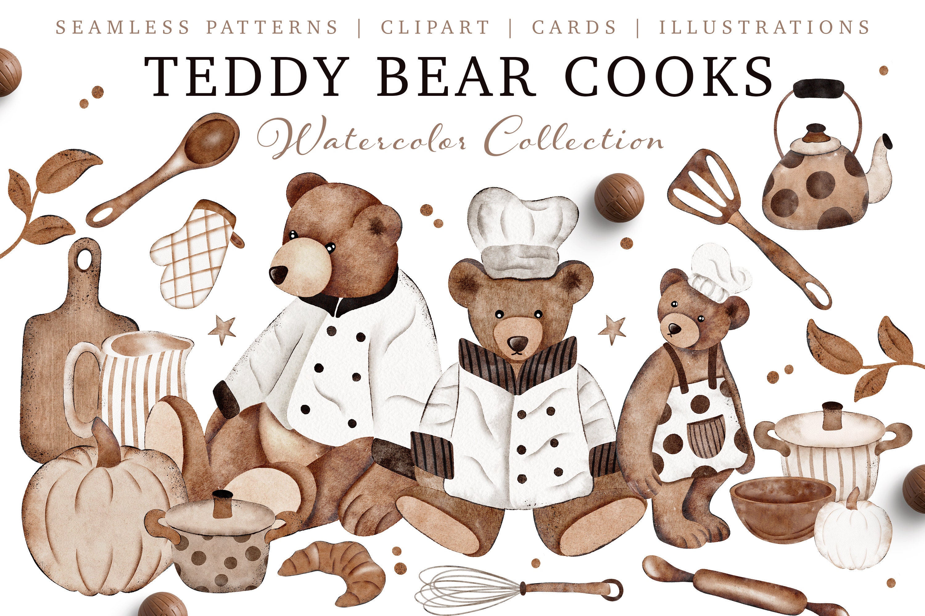 3 Teddy Bear Metal Cookie Cutter