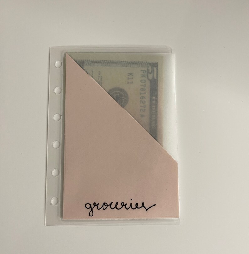 Vellum Individual A7 Cash Envelopes W/ Handwritten Labels Etsy