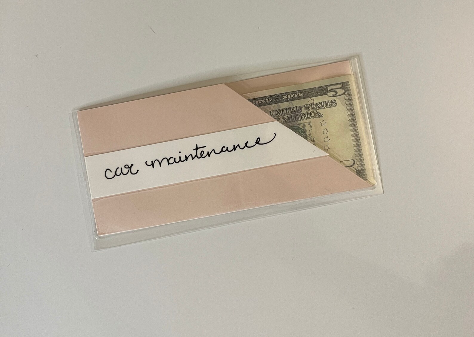 Clear Individual Cash Envelopes with Handwritten Labels Etsy