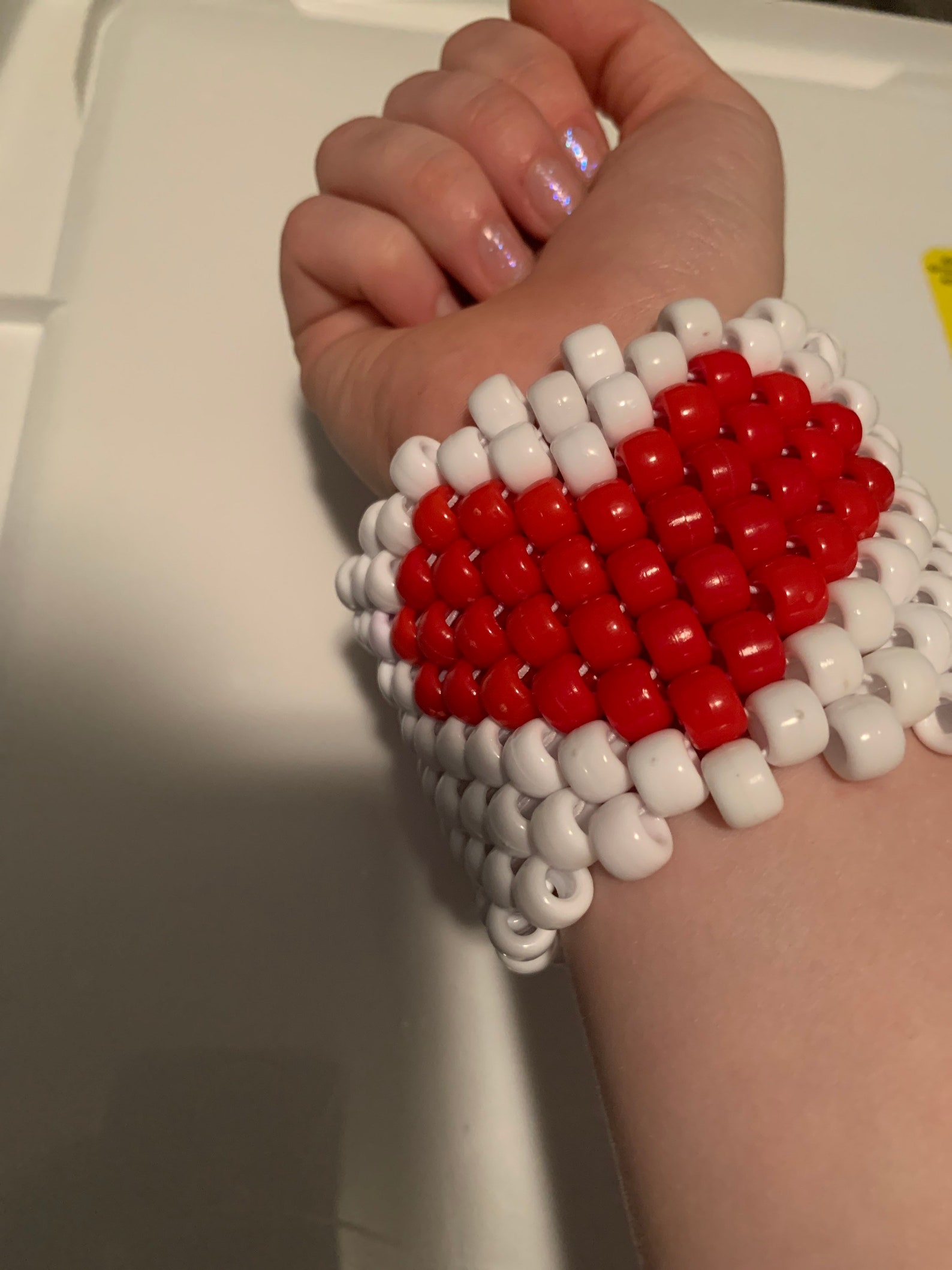 Heart Kandi cuff Etsy