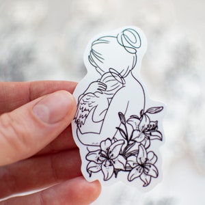 Mom and Angel Baby Sticker | Miscarriage Gift | Stillbirth Gift | Baby Loss | Pregnancy and Infant Loss | Vinyl Sticker | Mom and Baby