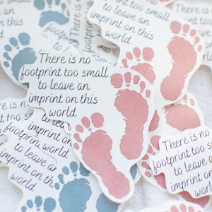 Footprint Sticker | Angel Baby | Miscarriage Gift | Stillbirth Gift | Baby Loss | Pregnancy and Infant Loss | Vinyl Sticker | Sympathy