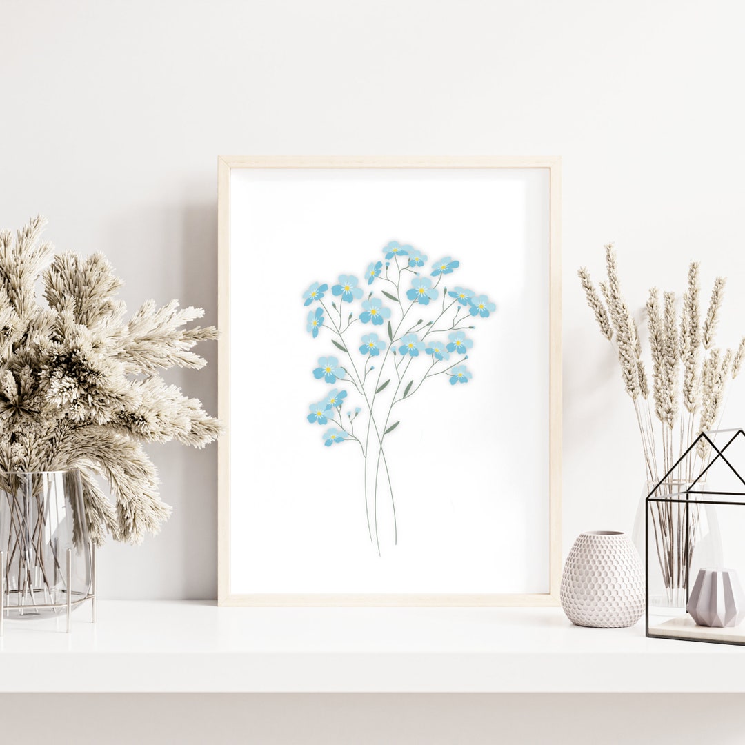 Me Not Flower Print Miscarriage Print Grief Print Remembrance