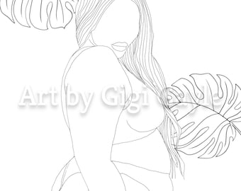 Body  Positive Coloring Page