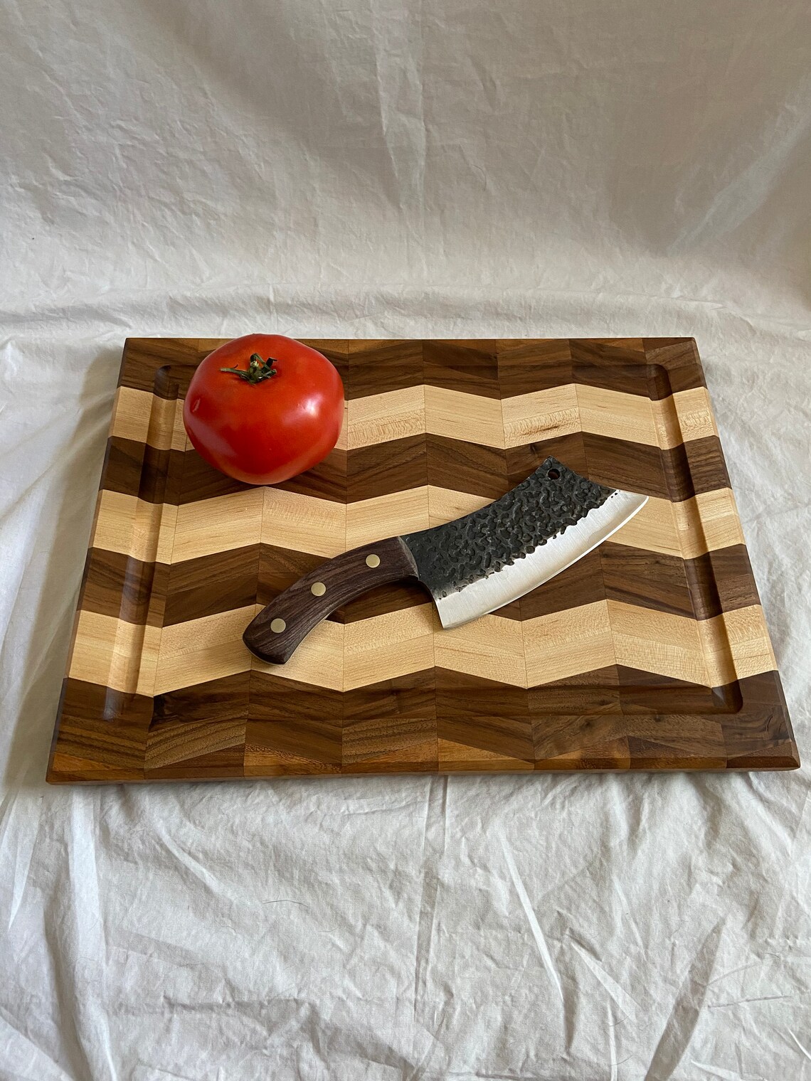 Handmade Chevron Cutting Board Etsy