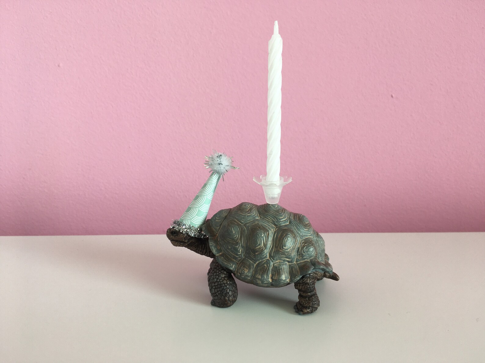 Candlestick Turtle Birthday Candle Schleich Animal Candle Etsy