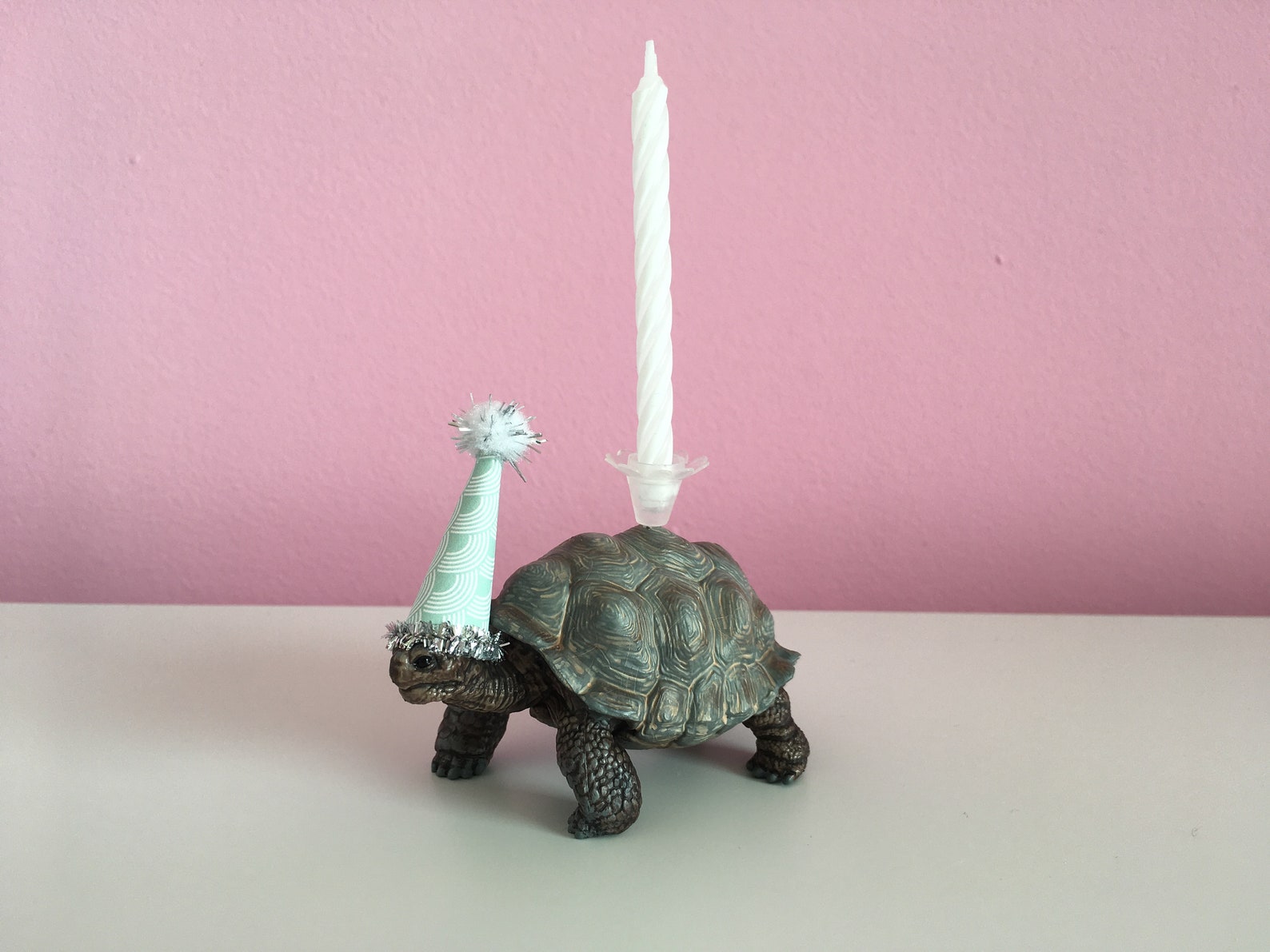 Candlestick Turtle Birthday Candle Schleich Animal Candle Etsy
