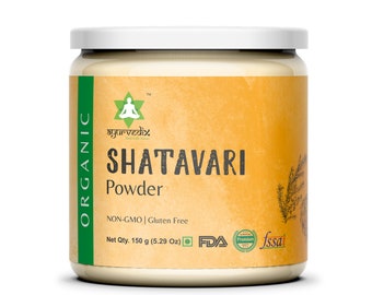 Ayurvedix Organic Shatavari Root Powder | Asparagus Racemosus | 5.29 Oz.