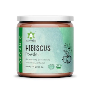 Organic Hibiscus Flower Powder: Hair & Skin Care (150 Gram)