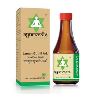 Ayurvedix Jamun Guthli Ark: Java Plum Seed Distillate (200 ML)