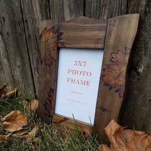 Falling Leaves Handmade Wooden Picture Frame