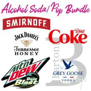 Alcohol Themed 300+ SVG & PNG Files Bundle