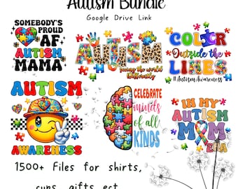 Autism Bundle 1500+ SVG PNG Files