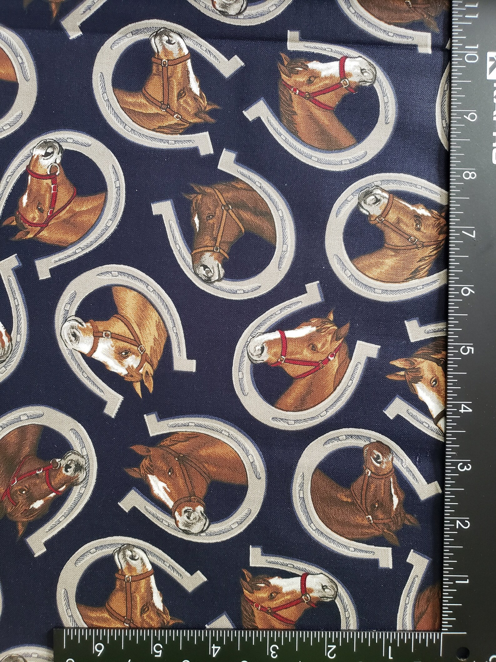 Lucky Horseshoe fabric fabric HALF YARD cuts 100 cotton Etsy