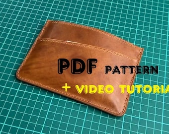 Document holder pattern, Passport holder pattern, Cardholder pattern, Leather passport holder pattern, Leather card holder pattern
