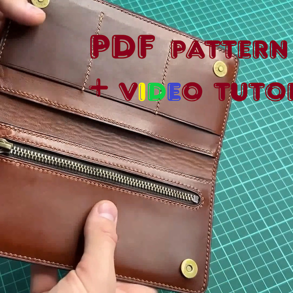Wallet pattern pdf, Leather wallet pattern pdf, Wallet pattern leather pdf, Bi-fold wallet patterns, Long wallet pattern