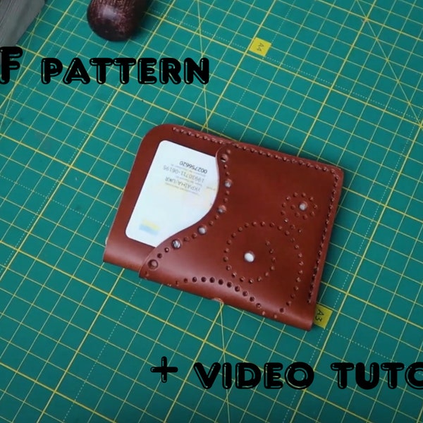 Cardholder pattern, Leather cardholder pattern, Card holder pattern, Leather card holder pattern, Cardholder pdf, Leather cardholder pdf
