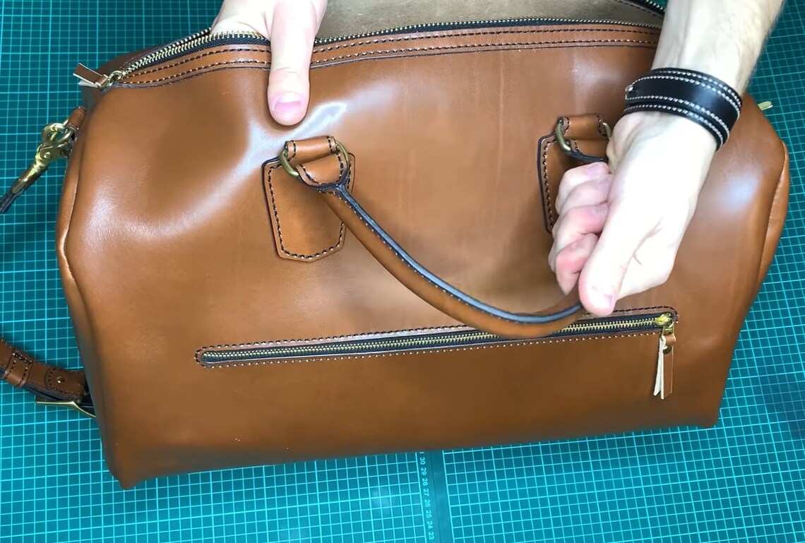 Leather Sport Bag Pattern Duffle Bag Pattern Big Travel Bag Etsy
