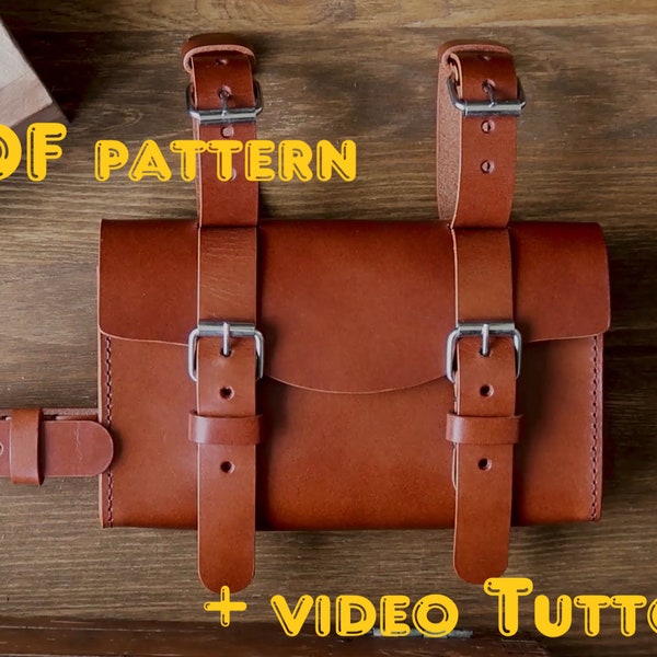 Bicycle bag pattern, Bicycle bag pad, Leather bicycle bag pattern, Leather bicycle bag pdf, Bike bag pattern, Leather bike bag pattern