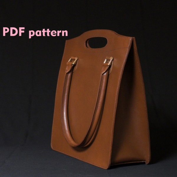 Tote bag pattern, Tote bag pattern pdf, Leather tote bag pattern, Leather tote bag pattern pdf, Woman bag pattern, Leather bag pattern pdf