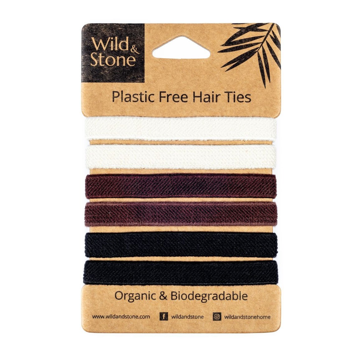 Organic and Biodegradable Hair Ties 6 Pack Natural Etsy