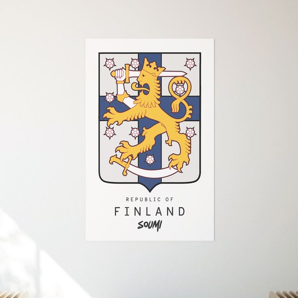 Coat Of Arms Finland Etsy