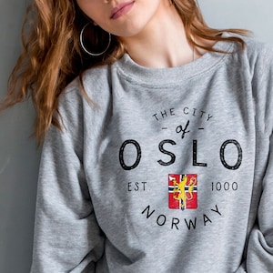 Oslo, Norway Sweatshirt - Unisex, Soft, Comfortable, Crewneck Pullover - Scandinavian Apparel, Nordic Clothing