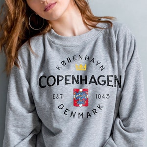 Copenhagen, Denmark Sweatshirt, København - Unisex, Soft, Comfortable, Crewneck Pullover - Scandinavian Apparel, Nordic Clothing