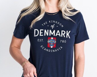 Kingdom of Denmark T-Shirt - Danish Heritage Shirt, Danish Shirt, Denmark Gift, Denmark Shirt, Denmark Vacation Shirt, Gift for Dane